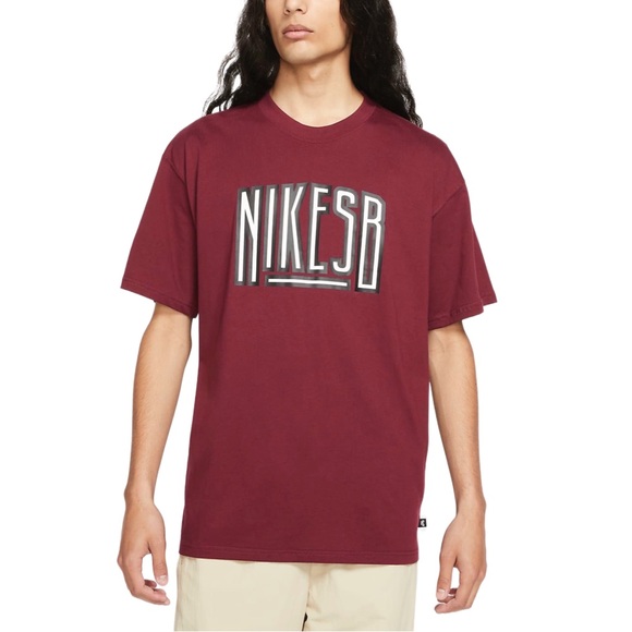 Nike Other - Nike Skateboarding Maroon Red Black White Graphic T-Shirt Logo Streetwear Medium